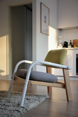 Billy Armchair white/grey/green Jan kurtz